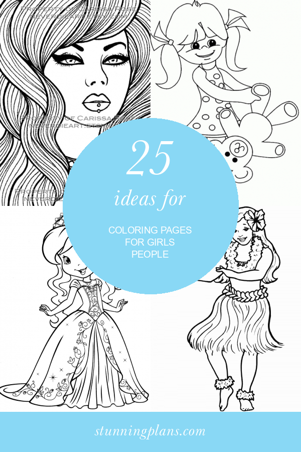 25 Ideas for Coloring Pages for Girls People - Home, Family, Style and